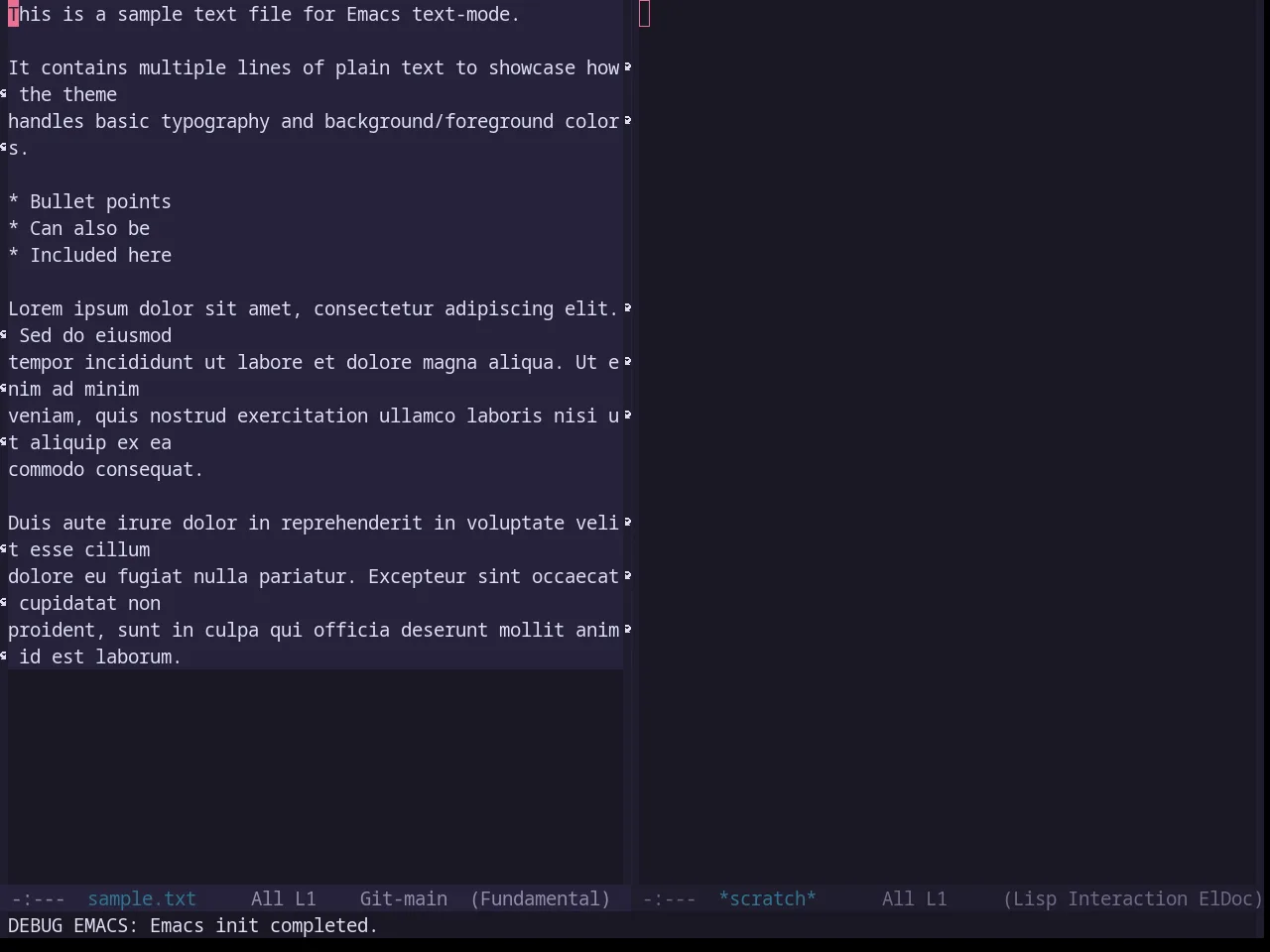 Base16 Rose Pine Theme in fundamental-mode