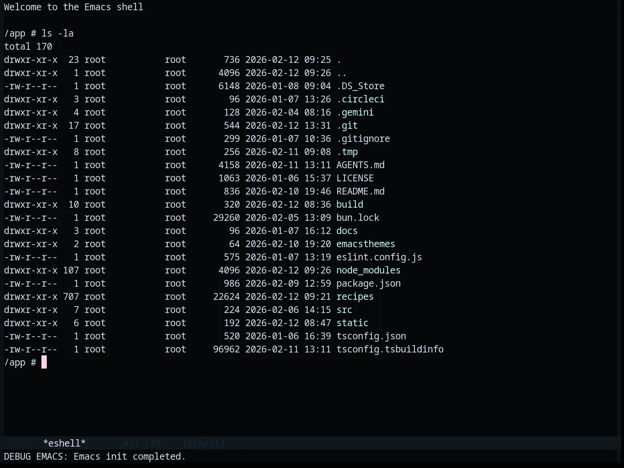 Base16 Saga Theme in eshell