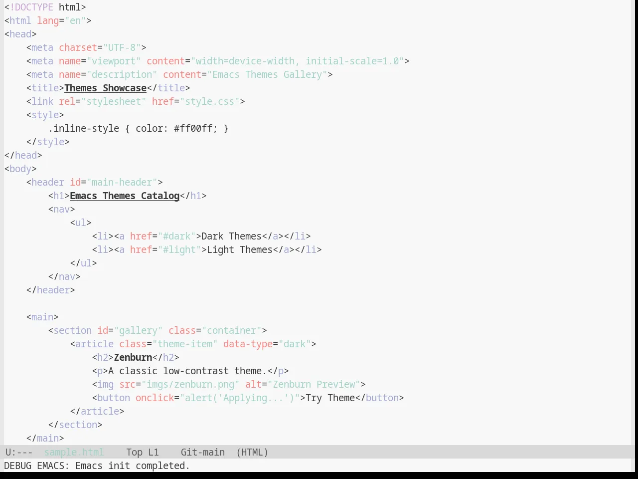 Base16 Sagelight Theme in html-mode