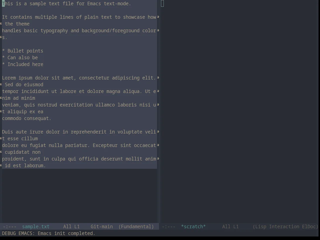 Base16 Sandcastle Theme in fundamental-mode