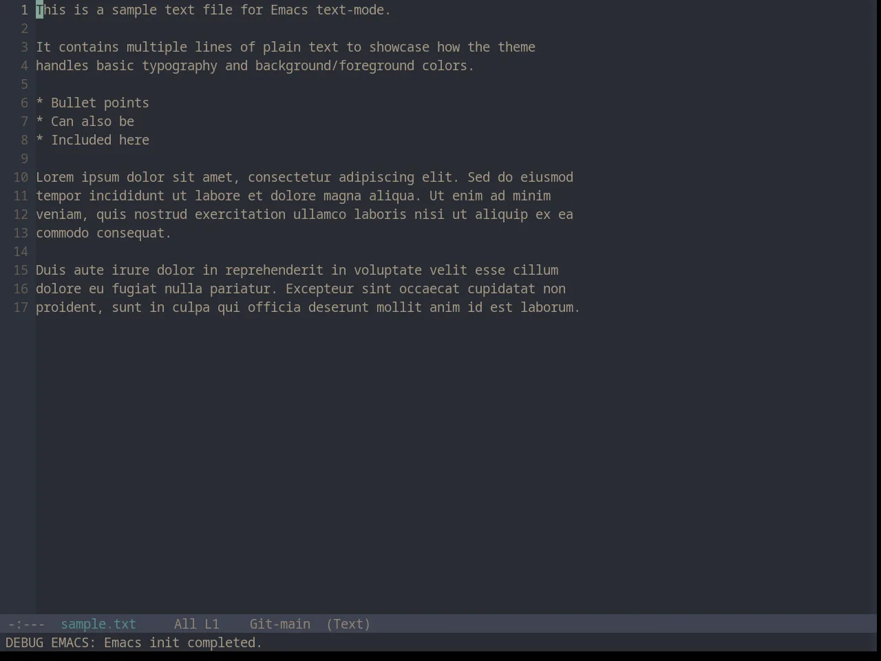 Base16 Sandcastle Theme in text-mode