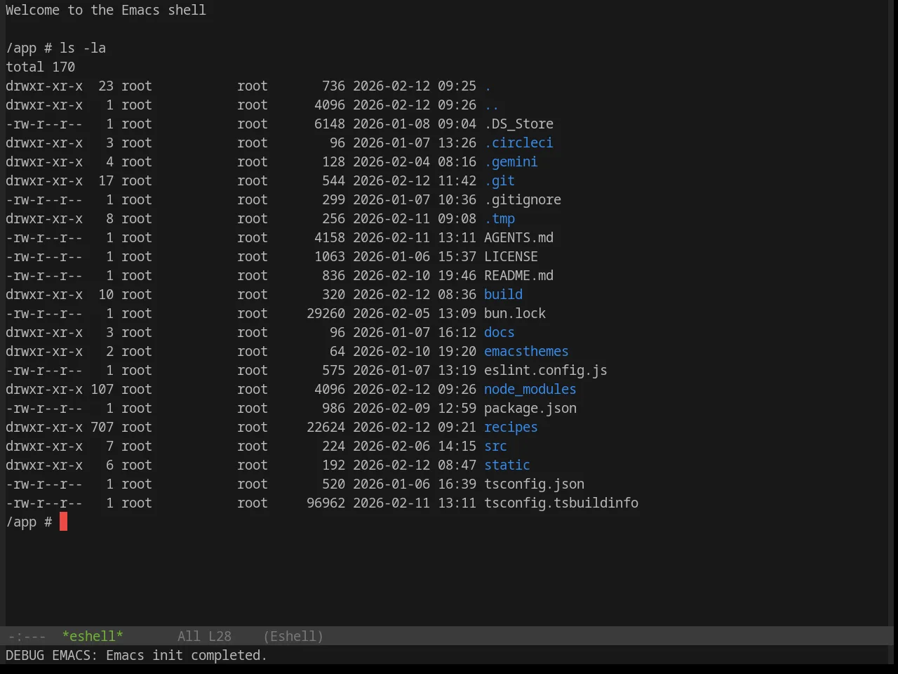 Base16 Selenized Black Theme in eshell