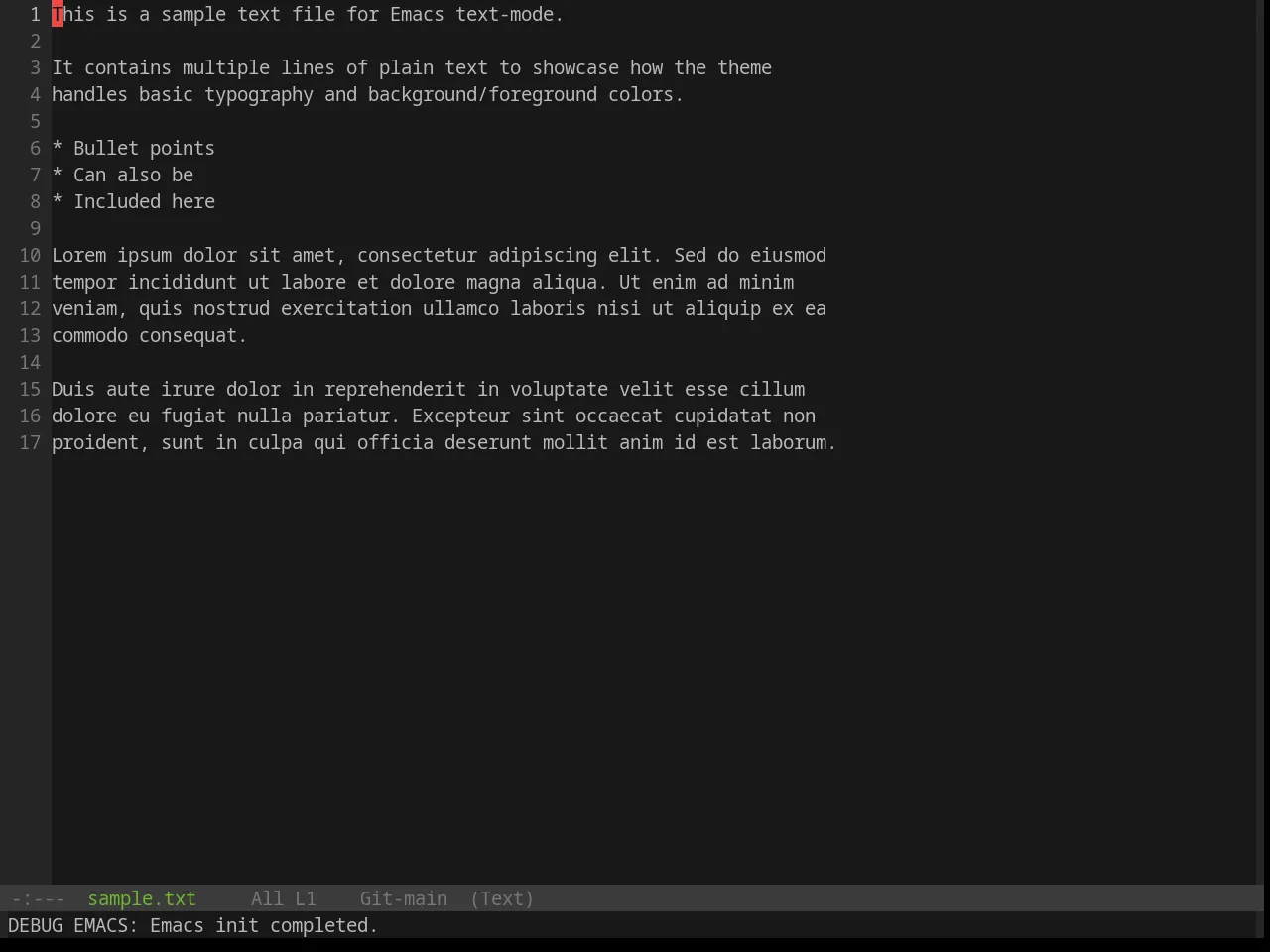 Base16 Selenized Black Theme in text-mode