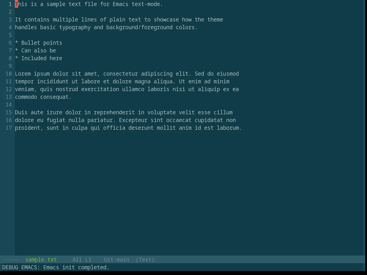 Base16 Selenized Dark Theme in text-mode