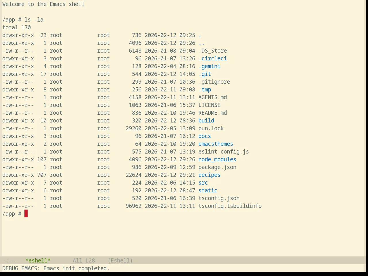 Base16 Selenized Light Theme in eshell