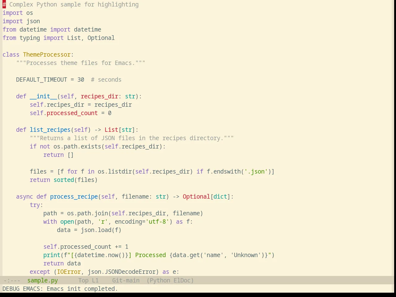Base16 Selenized Light Theme in python-mode