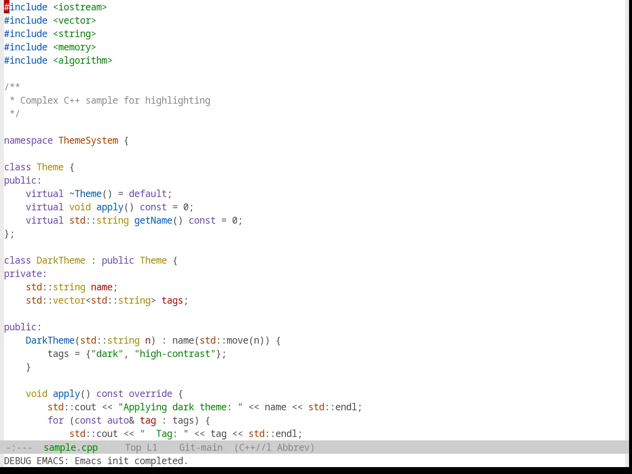 Base16 Selenized White Theme in c++-mode