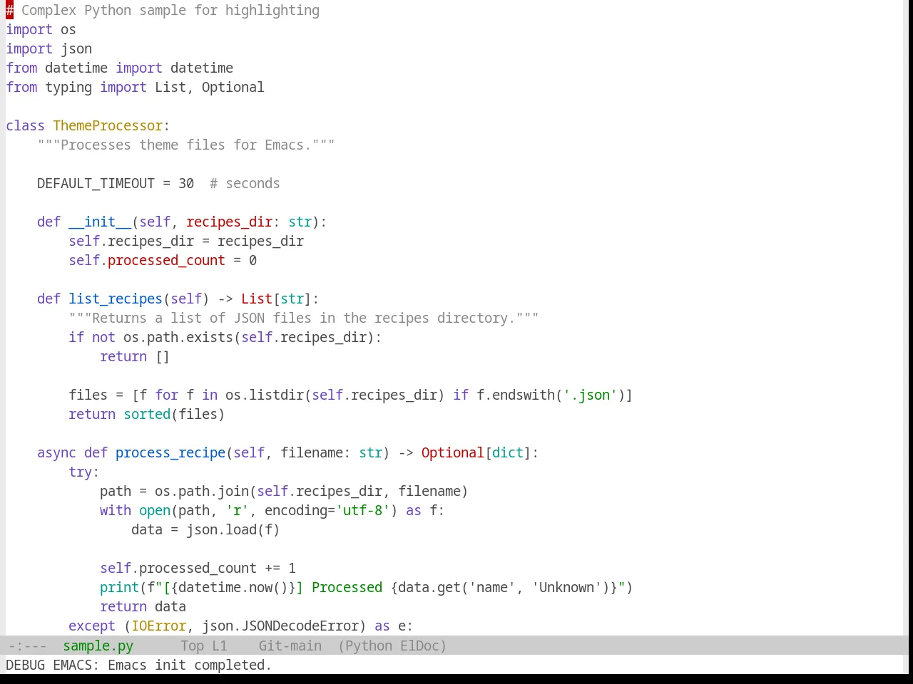 Base16 Selenized White Theme in python-mode