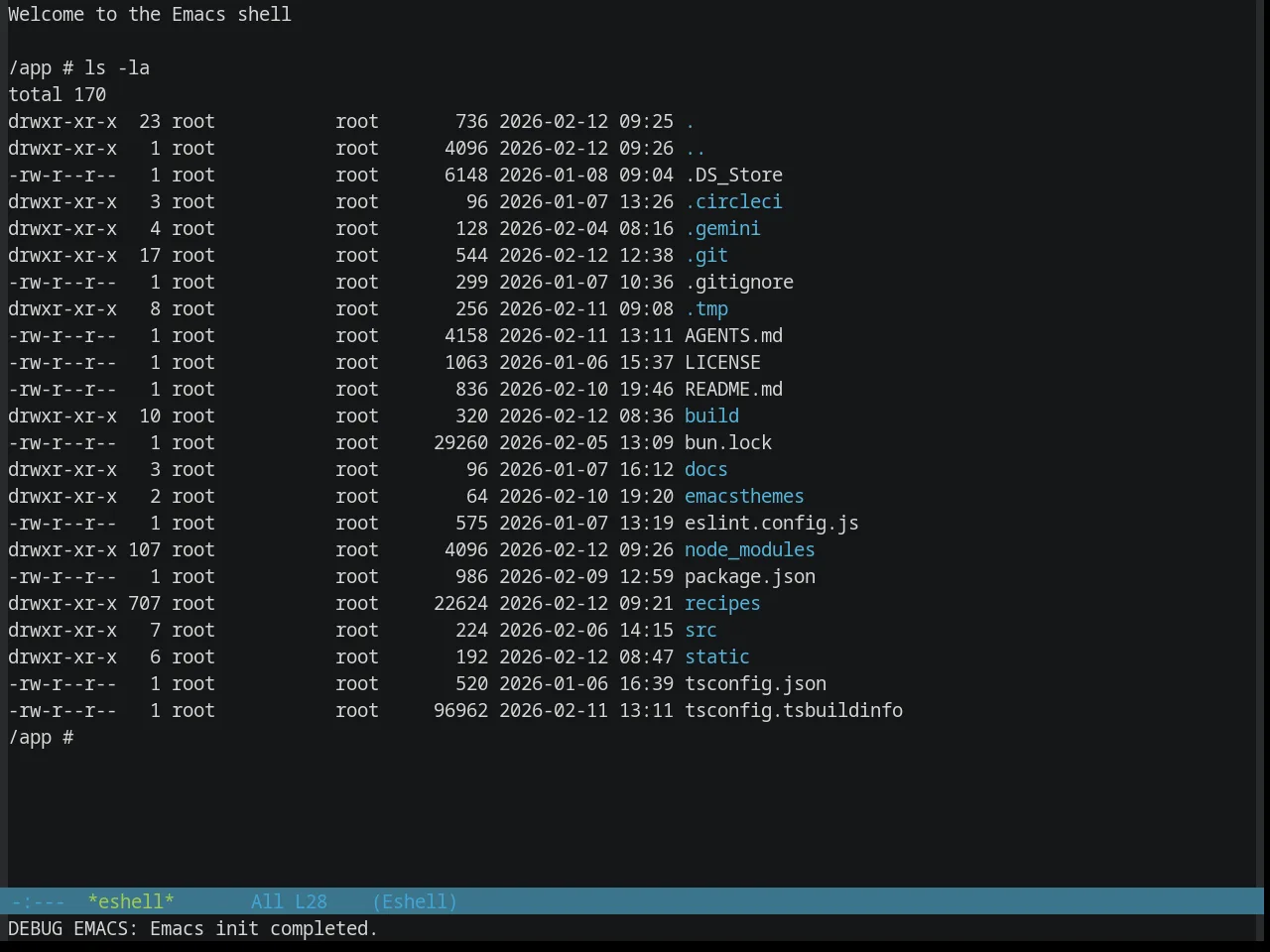 Base16 Seti Theme in eshell