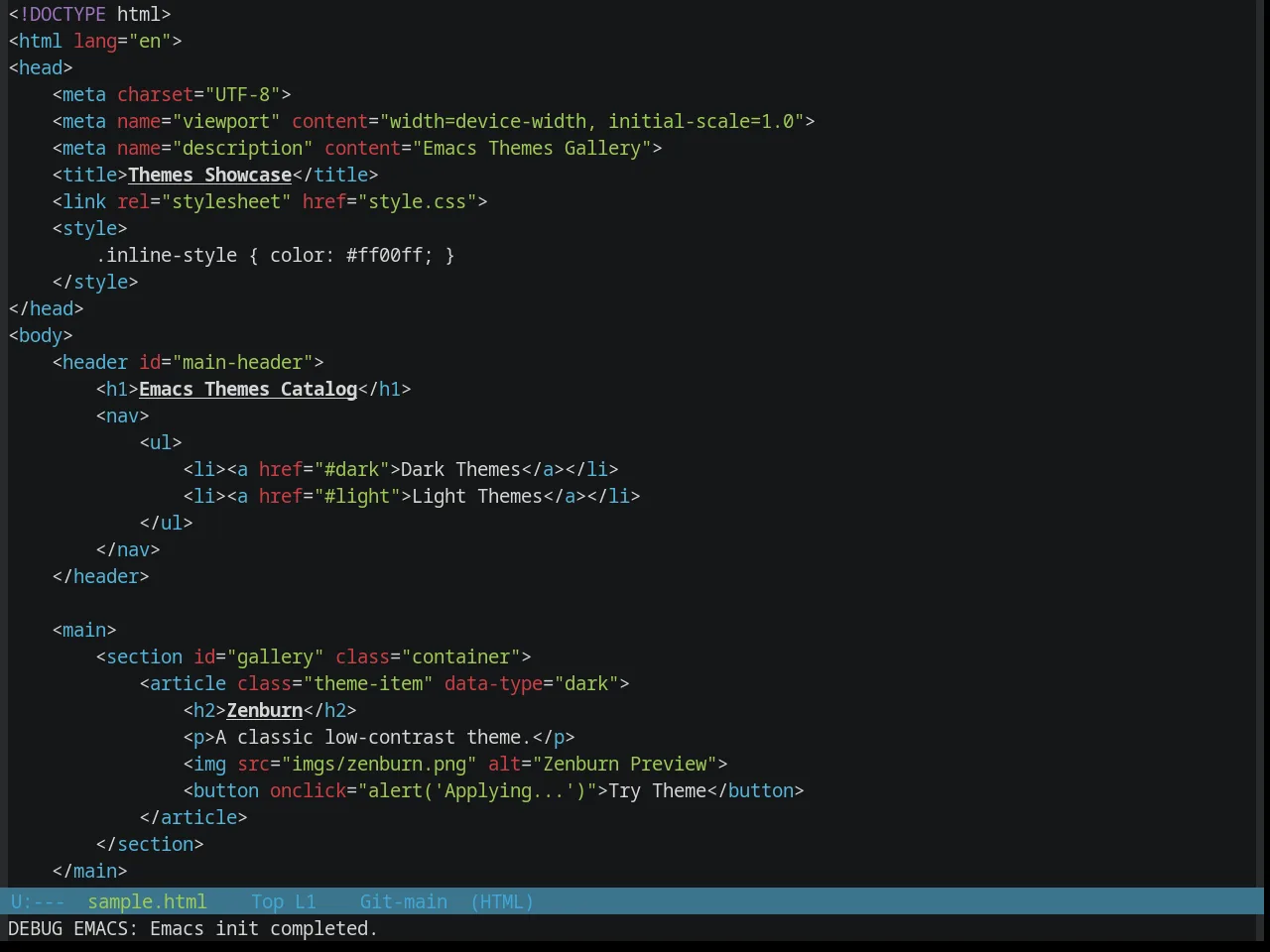 Base16 Seti Theme in html-mode