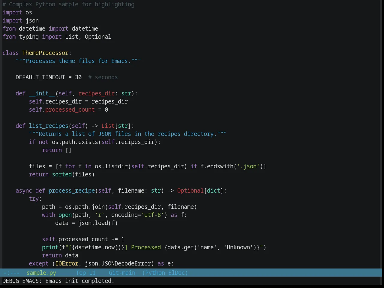 Base16 Seti Theme in python-mode