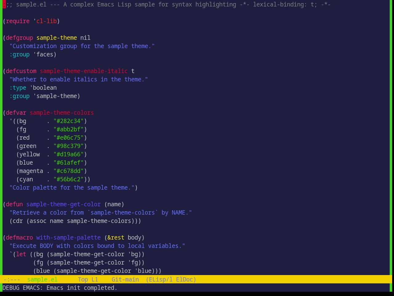 Base16 Shades Of Purple Theme in emacs-lisp-mode