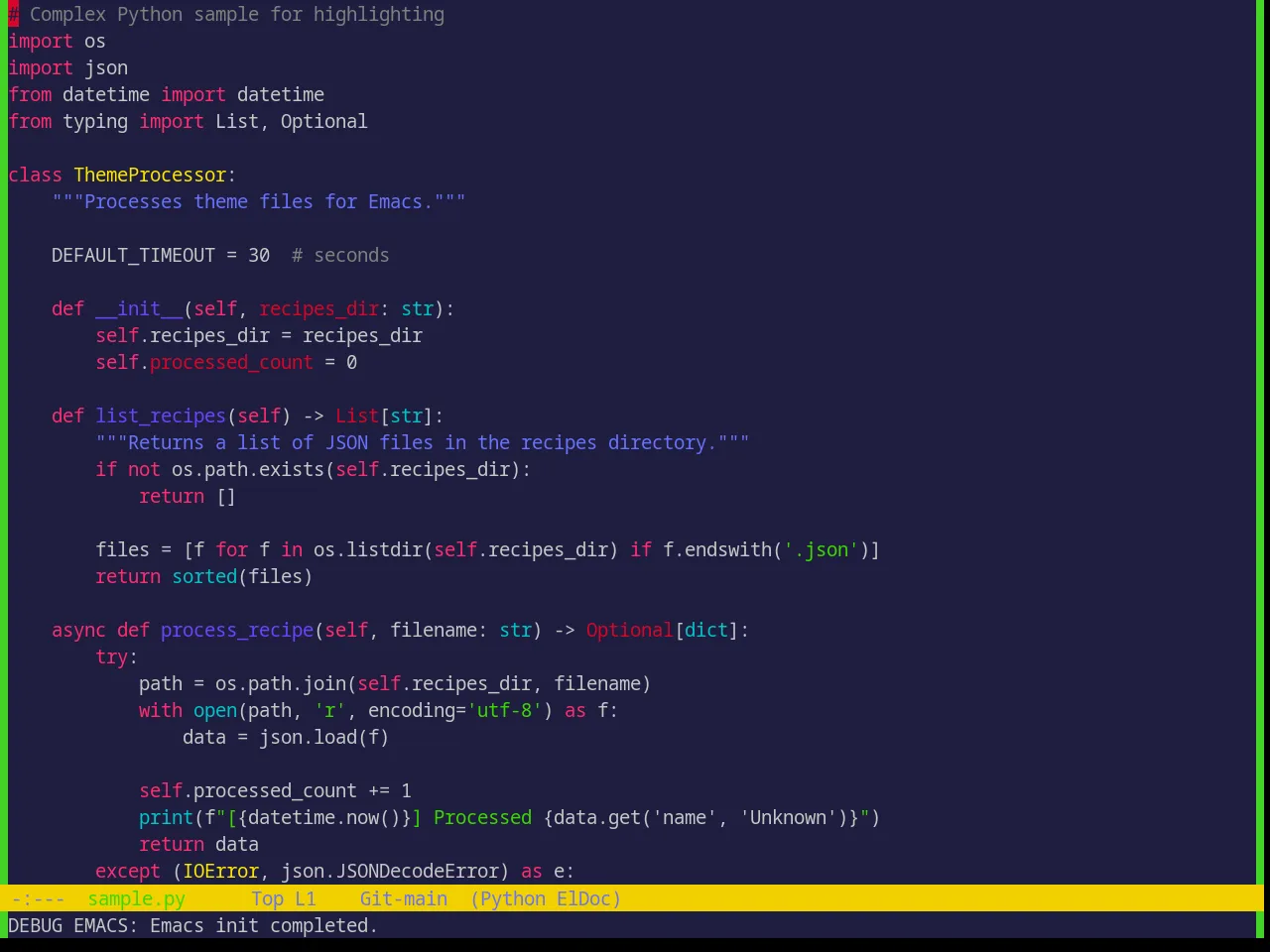 Base16 Shades Of Purple Theme in python-mode