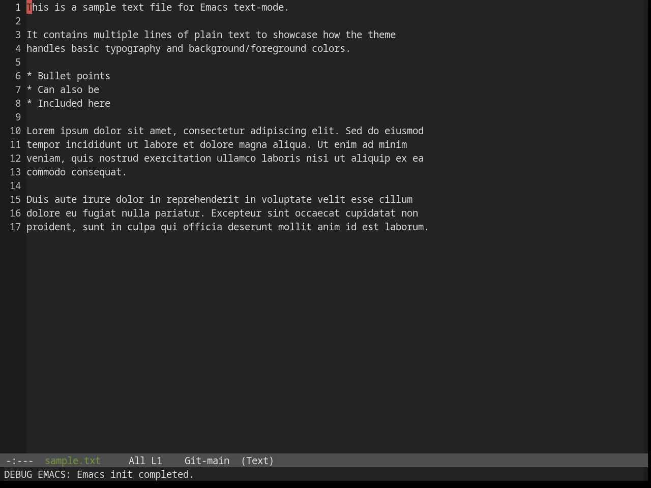 Base16 Shadesmear Dark Theme in text-mode