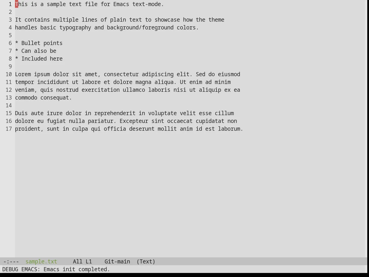 Base16 Shadesmear Light Theme in text-mode
