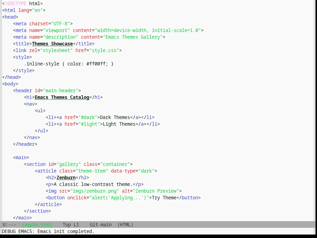 Base16 Shapeshifter Theme in html-mode
