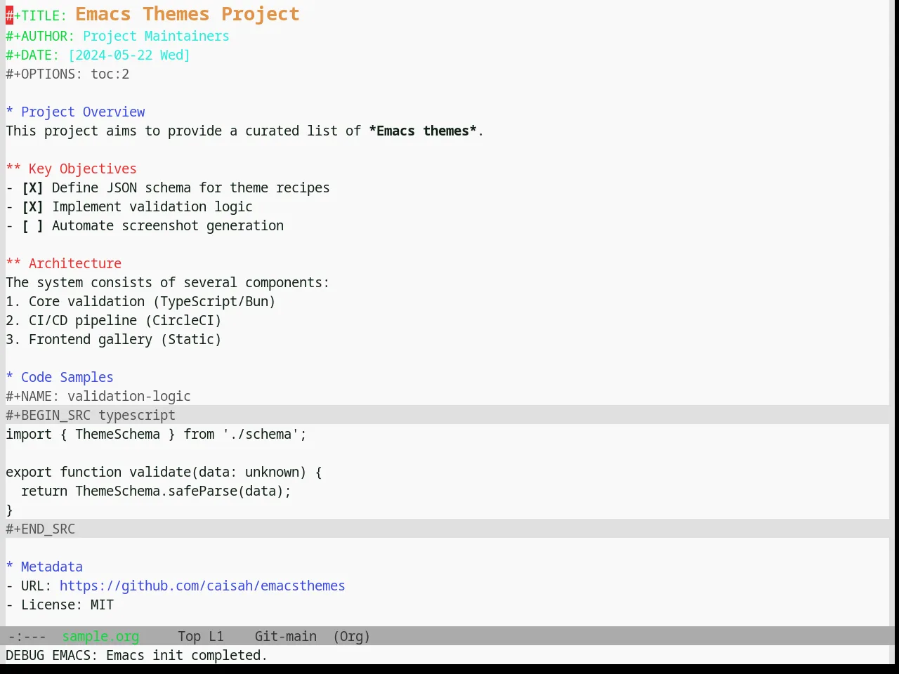 Base16 Shapeshifter Theme in org-mode