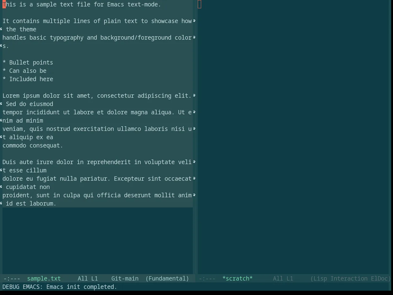 Base16 Silk Dark Theme in fundamental-mode