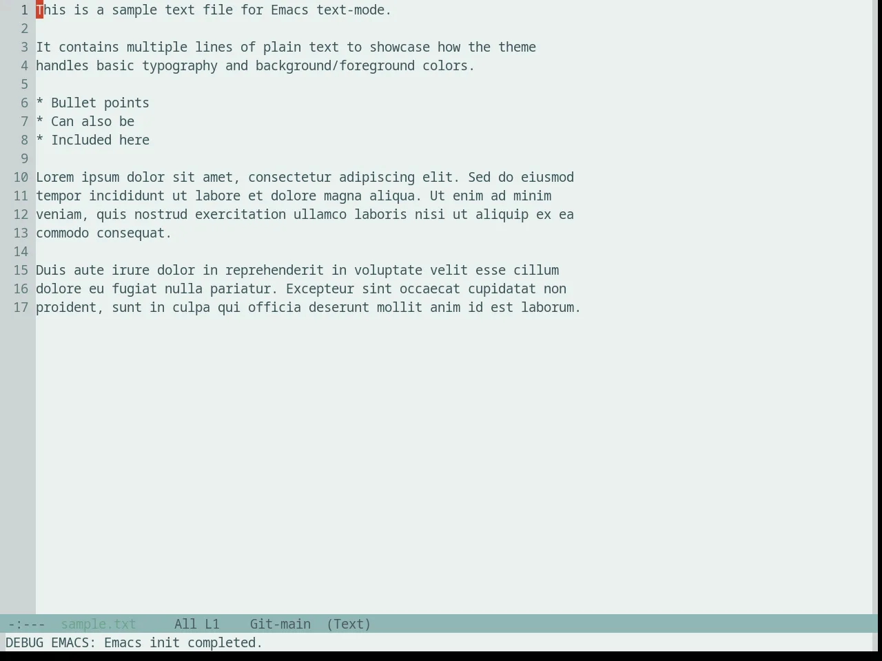 Base16 Silk Light Theme in text-mode