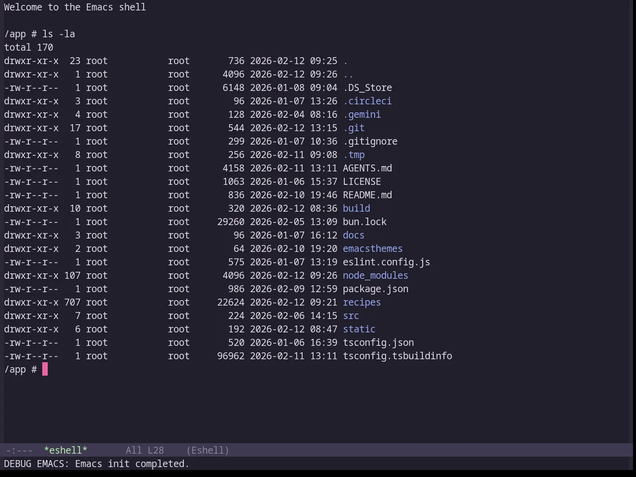 Base16 Soft Server Theme in eshell