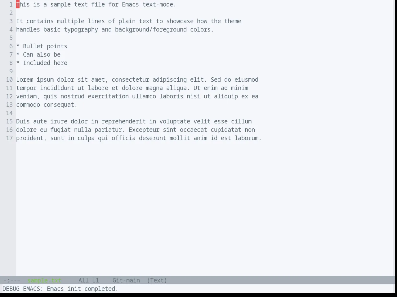 Base16 Solarflare Light Theme in text-mode