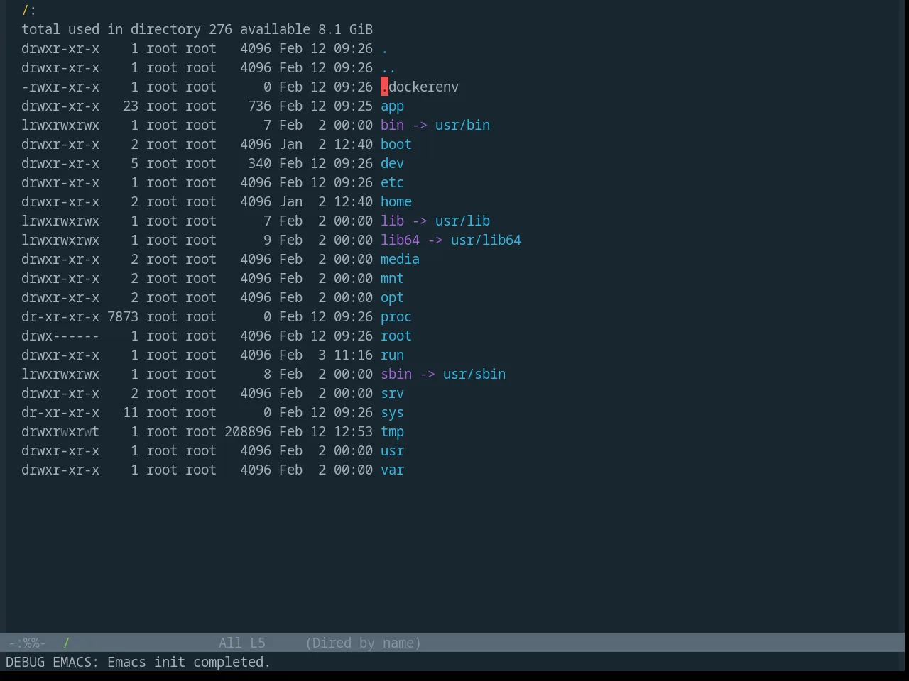 Base16 Solarflare Theme in dired