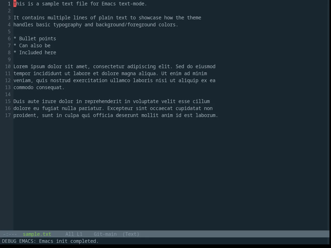 Base16 Solarflare Theme in text-mode