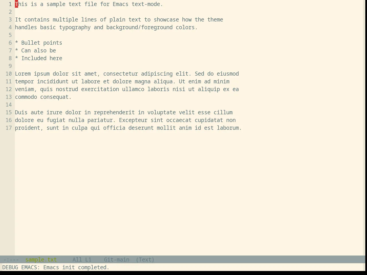 Base16 Solarized Light Theme in text-mode