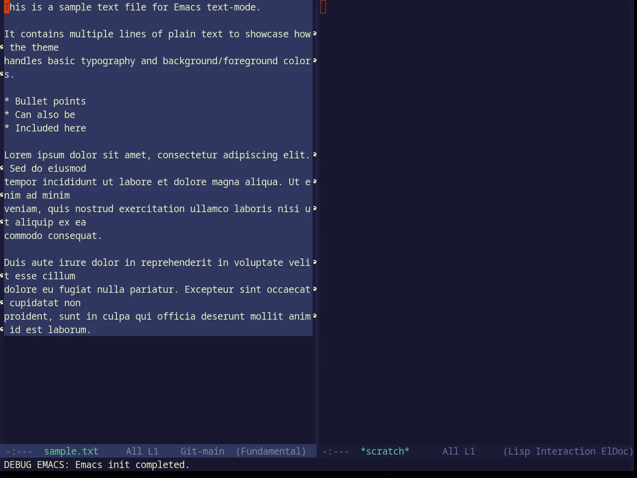 Base16 Spaceduck Theme in fundamental-mode