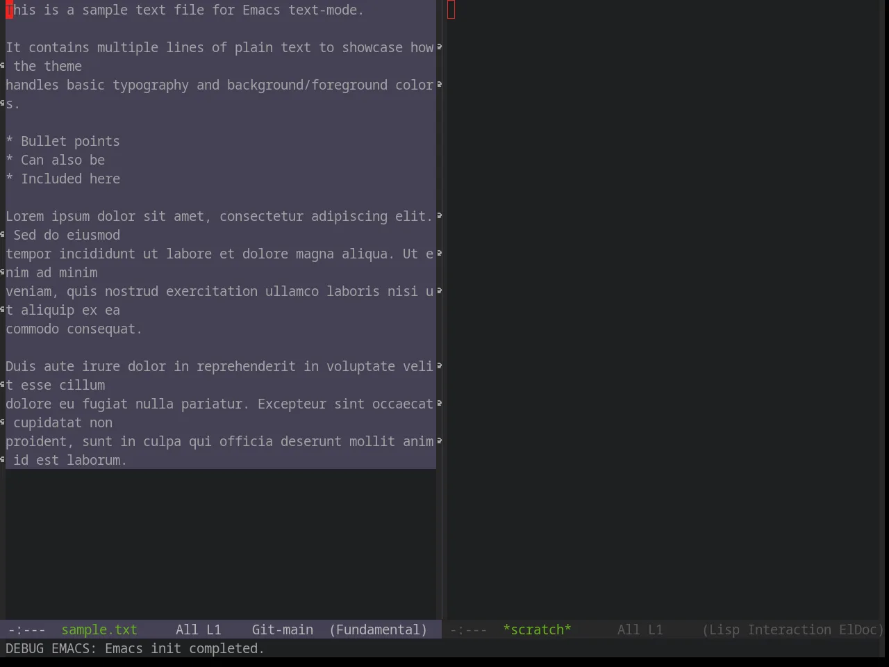 Base16 Spacemacs Theme in fundamental-mode