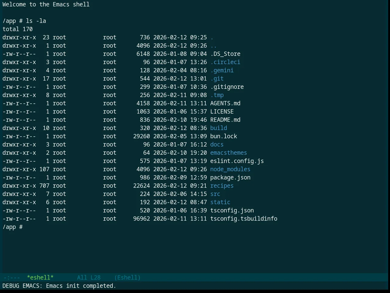 Base16 Sparky Theme in eshell