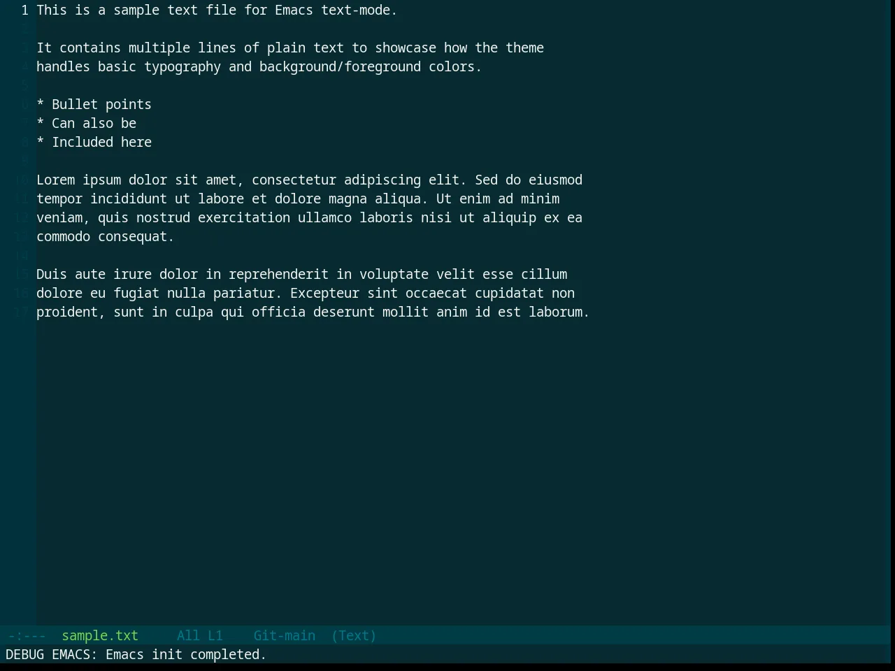 Base16 Sparky Theme in text-mode