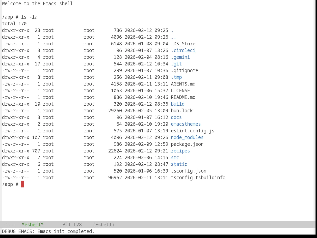 Base16 Standardized Light Theme in eshell