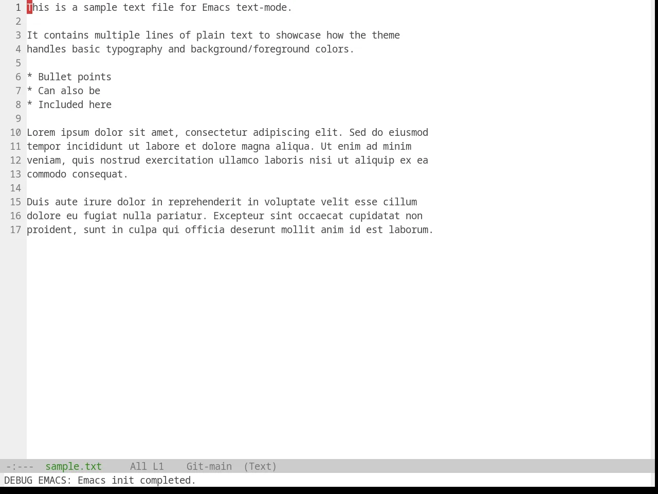 Base16 Standardized Light Theme in text-mode
