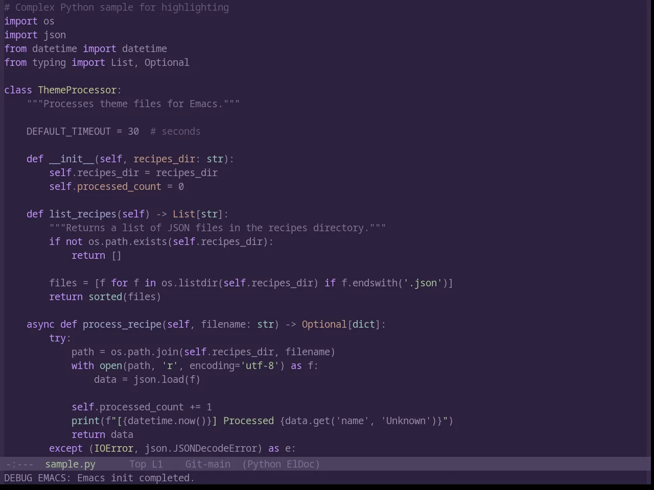 Base16 Stella Theme in python-mode
