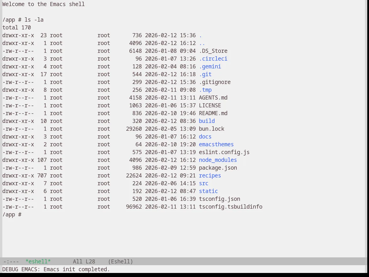 Base16 Still Alive Theme in eshell