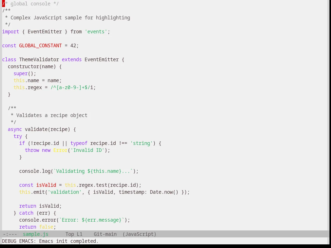 Base16 Still Alive Theme in javascript-mode
