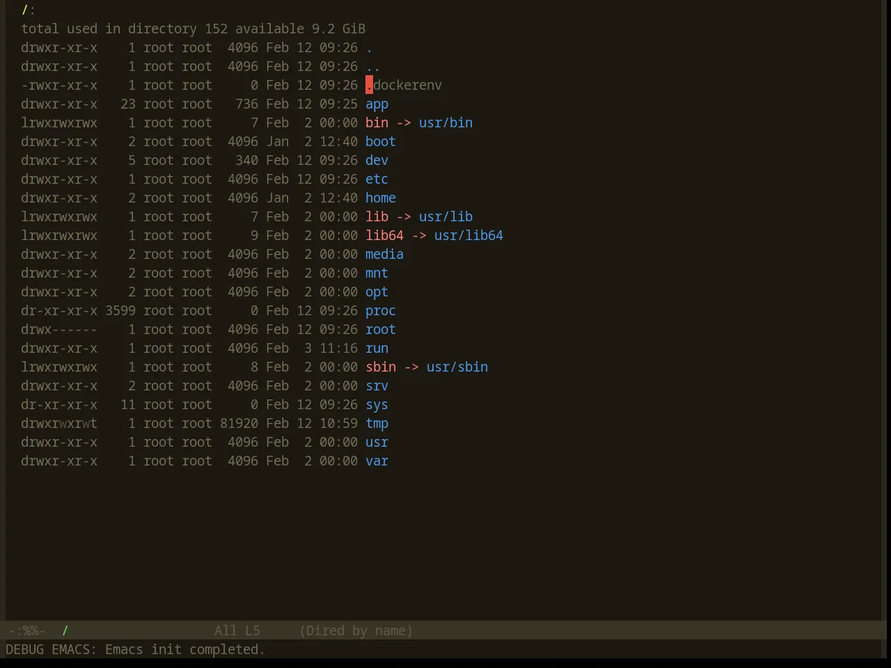 Base16 Summercamp Theme in dired