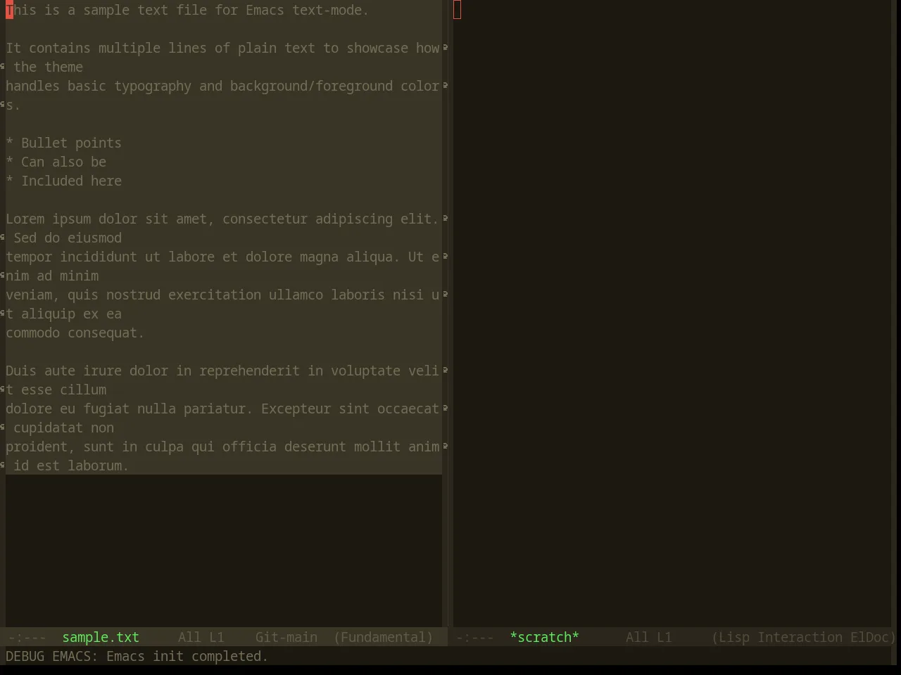 Base16 Summercamp Theme in fundamental-mode