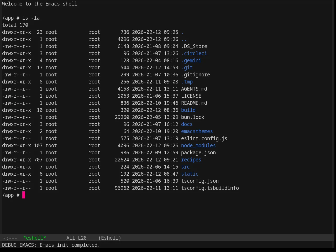 Base16 Summerfruit Dark Theme in eshell