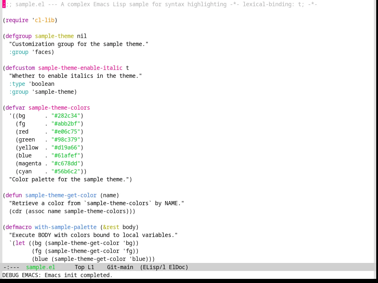 Base16 Summerfruit Light Theme in emacs-lisp-mode