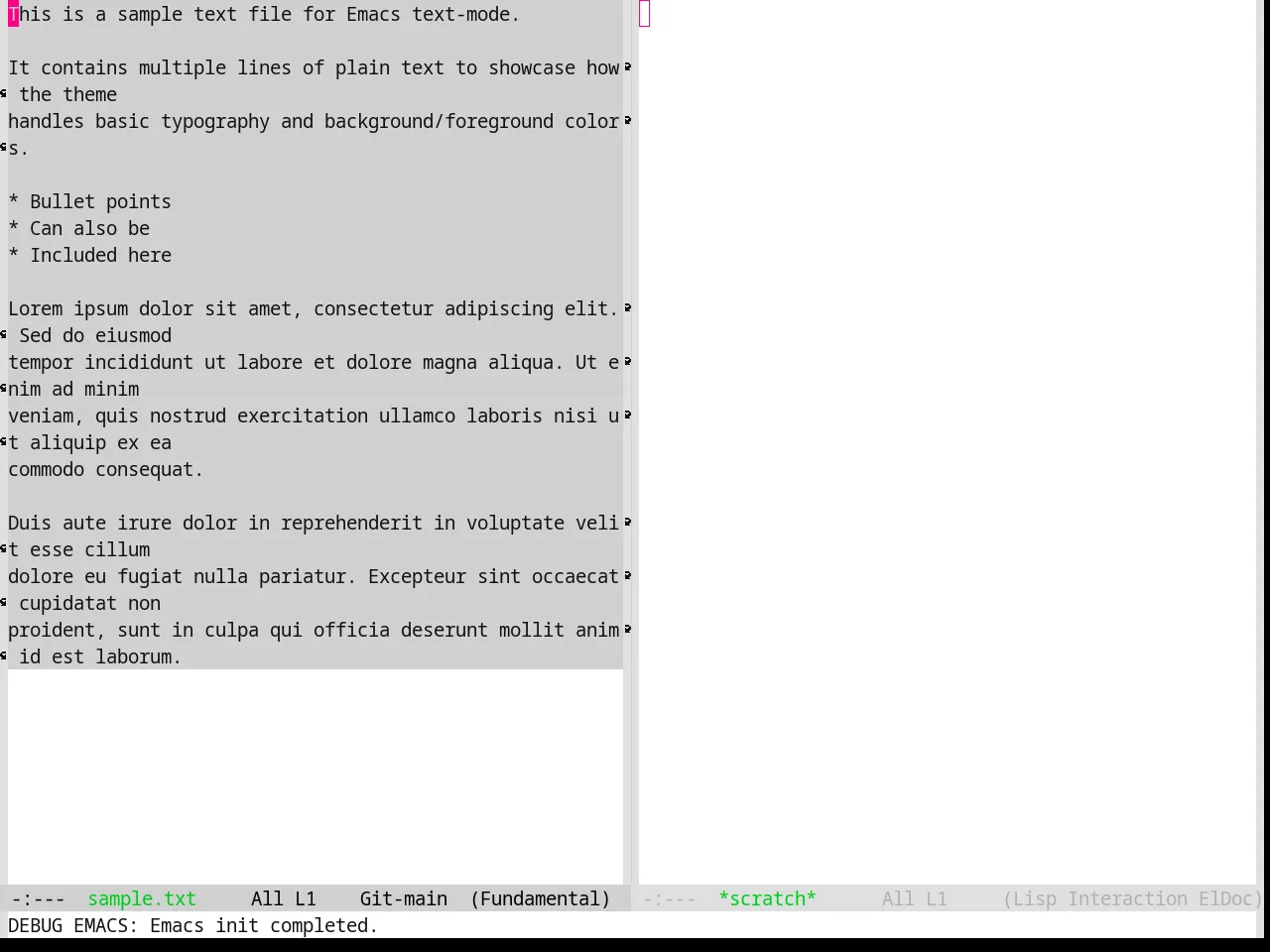 Base16 Summerfruit Light Theme in fundamental-mode