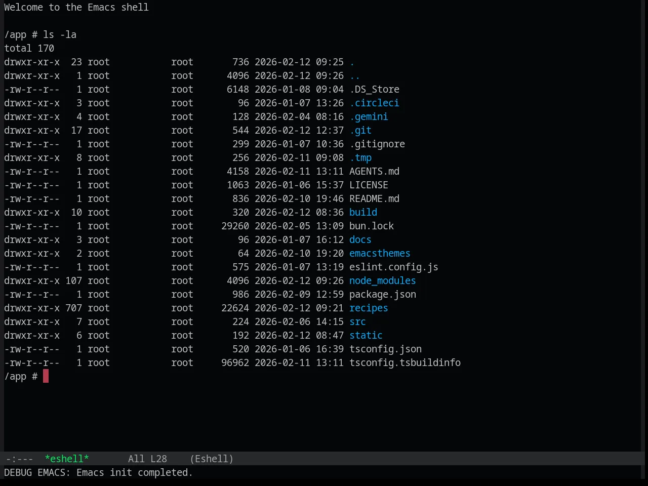 Base16 Synth Midnight Dark Theme in eshell