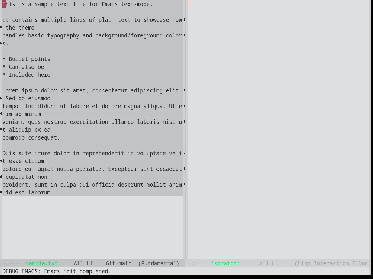 Base16 Synth Midnight Light Theme in fundamental-mode