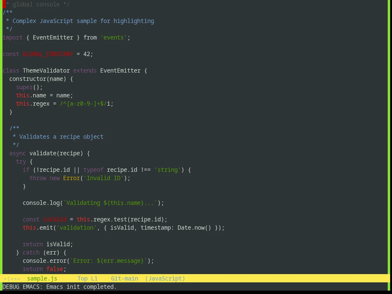 Base16 Tango Theme in javascript-mode