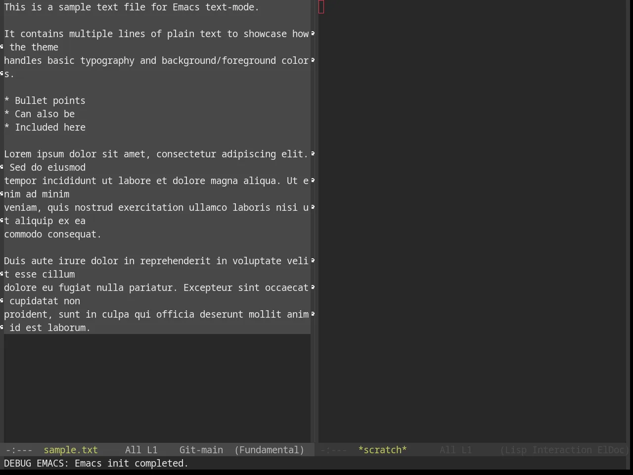 Base16 Tender Theme in fundamental-mode