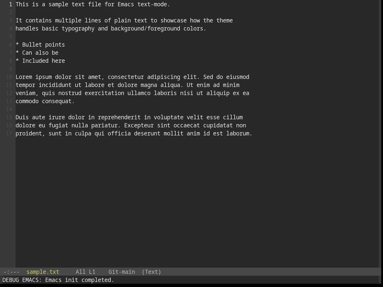 Base16 Tender Theme in text-mode