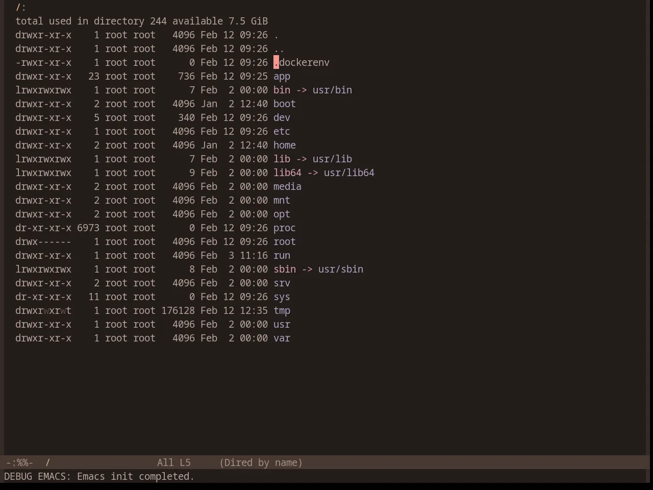 Base16 Terracotta Dark Theme in dired
