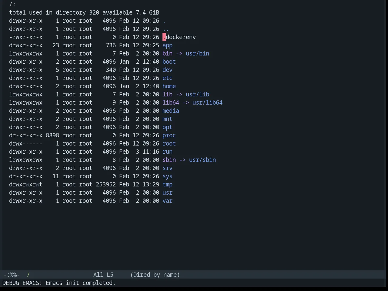 Base16 Tokyo City Dark Theme in dired