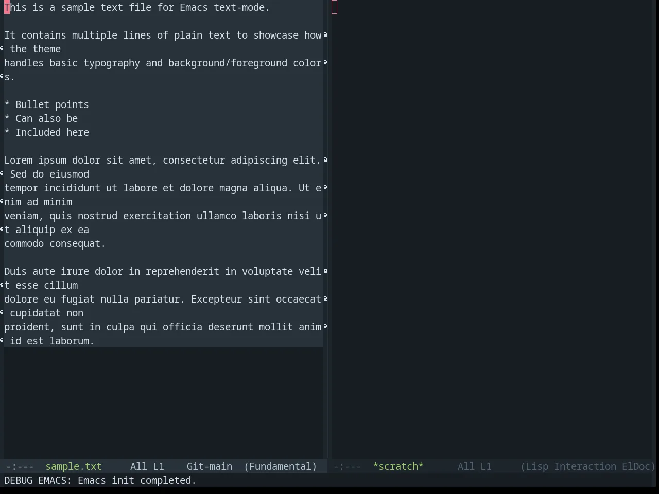 Base16 Tokyo City Dark Theme in fundamental-mode